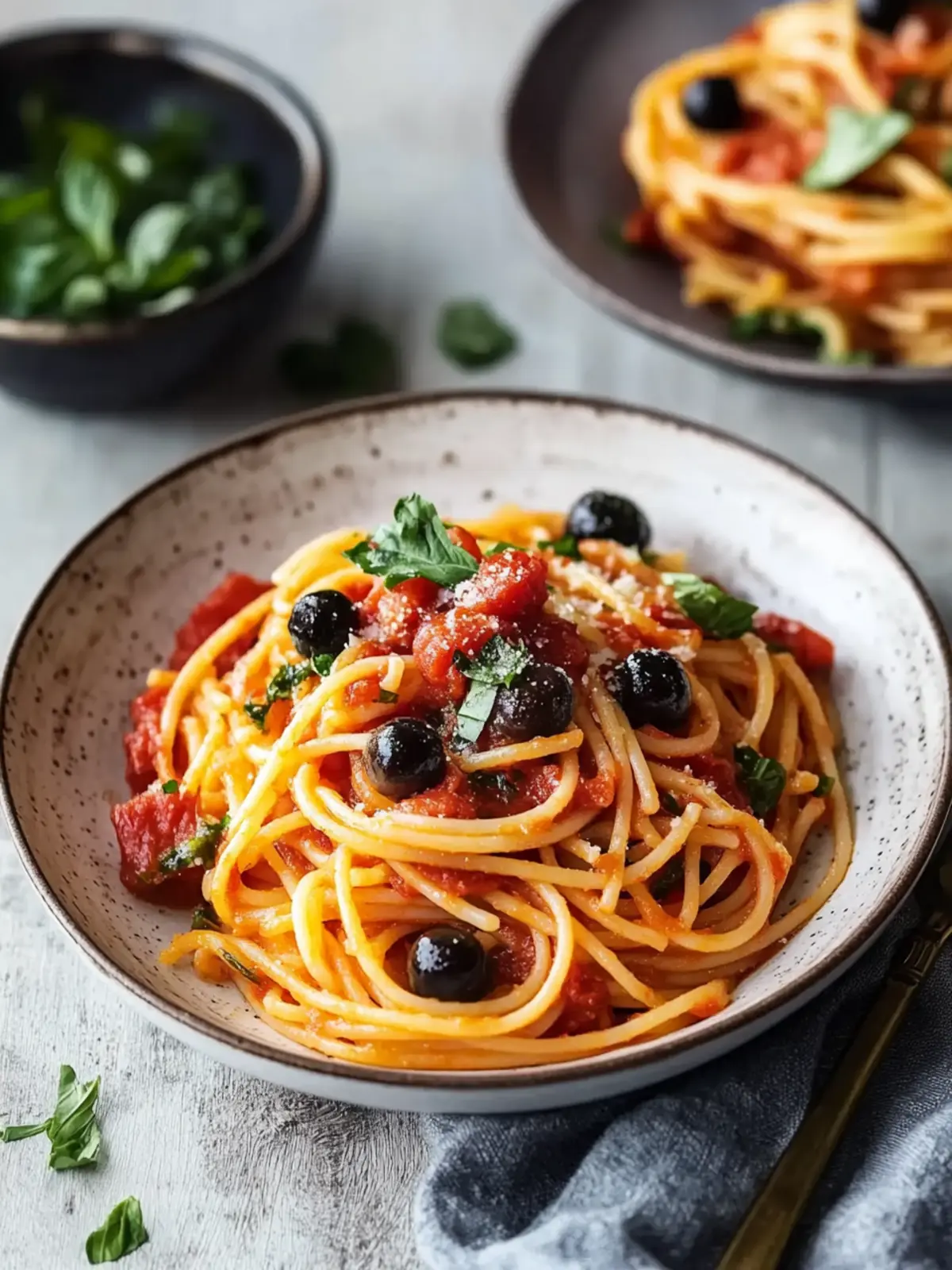 Klassische Pasta Puttanesca: Schnelles, würziges Komfortessen 2 Klassische Pasta Puttanesca