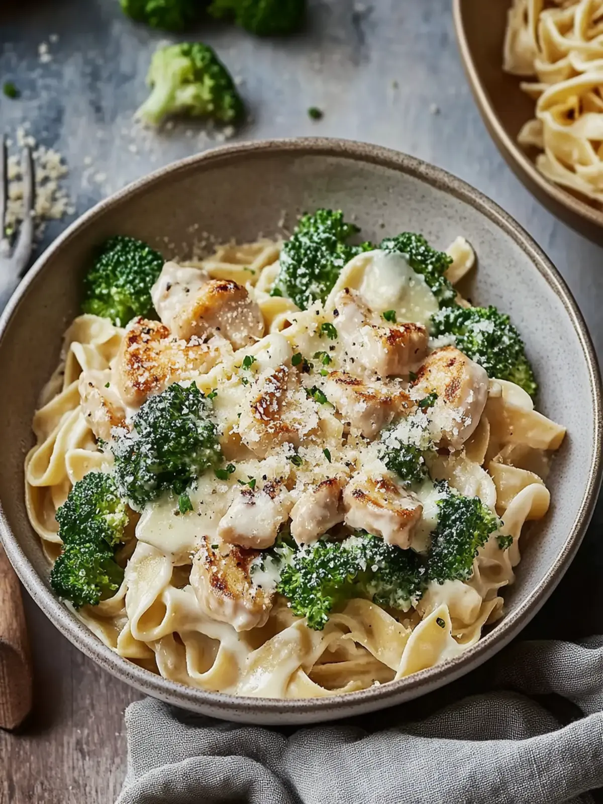Verwöhnendes Hühnchen Brokkoli Alfredo in 30 Minuten genießen 3 Verwöhnendes Hühnchen Brokkoli Alfredo Fertig in 30 Minuten