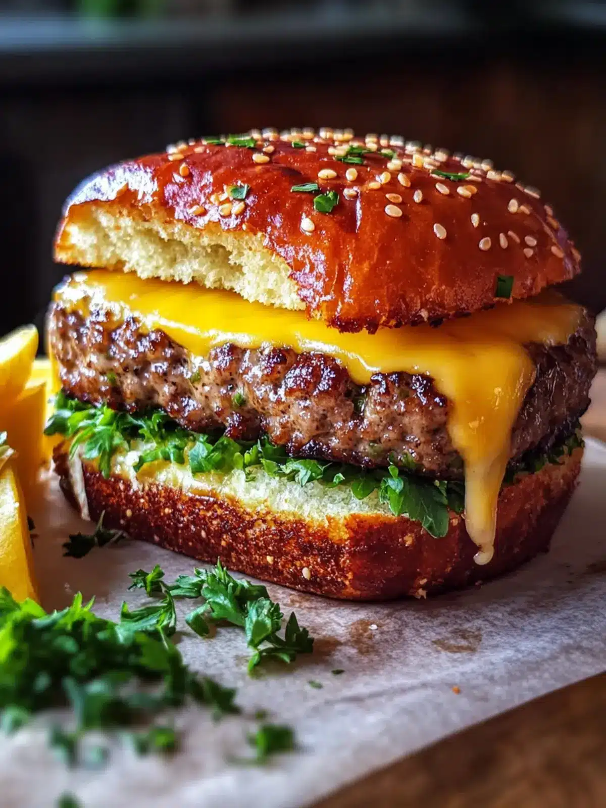 Käseburger-Fleischlaib