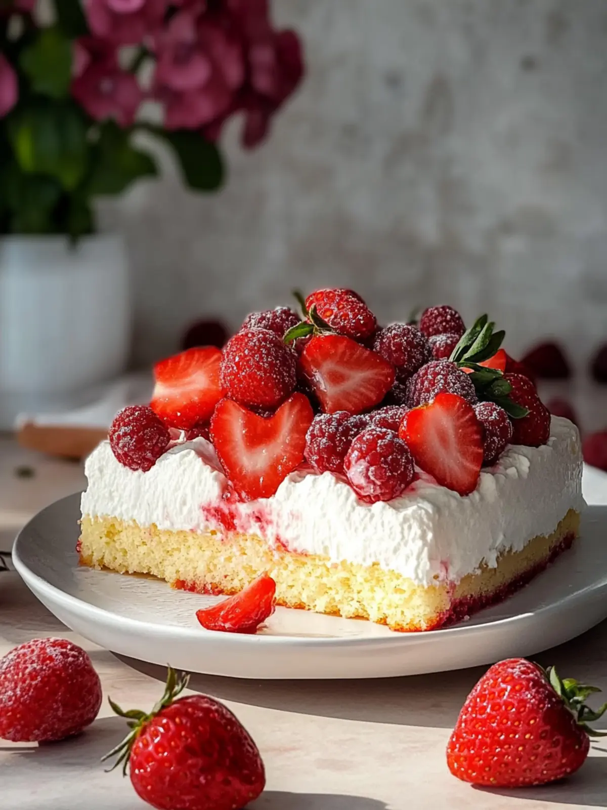 Fanta-Kuchen mit Erdbeeren – Erfrischender Genuss für jeden Tag 2 Fanta-Kuchen mit Erdbeeren