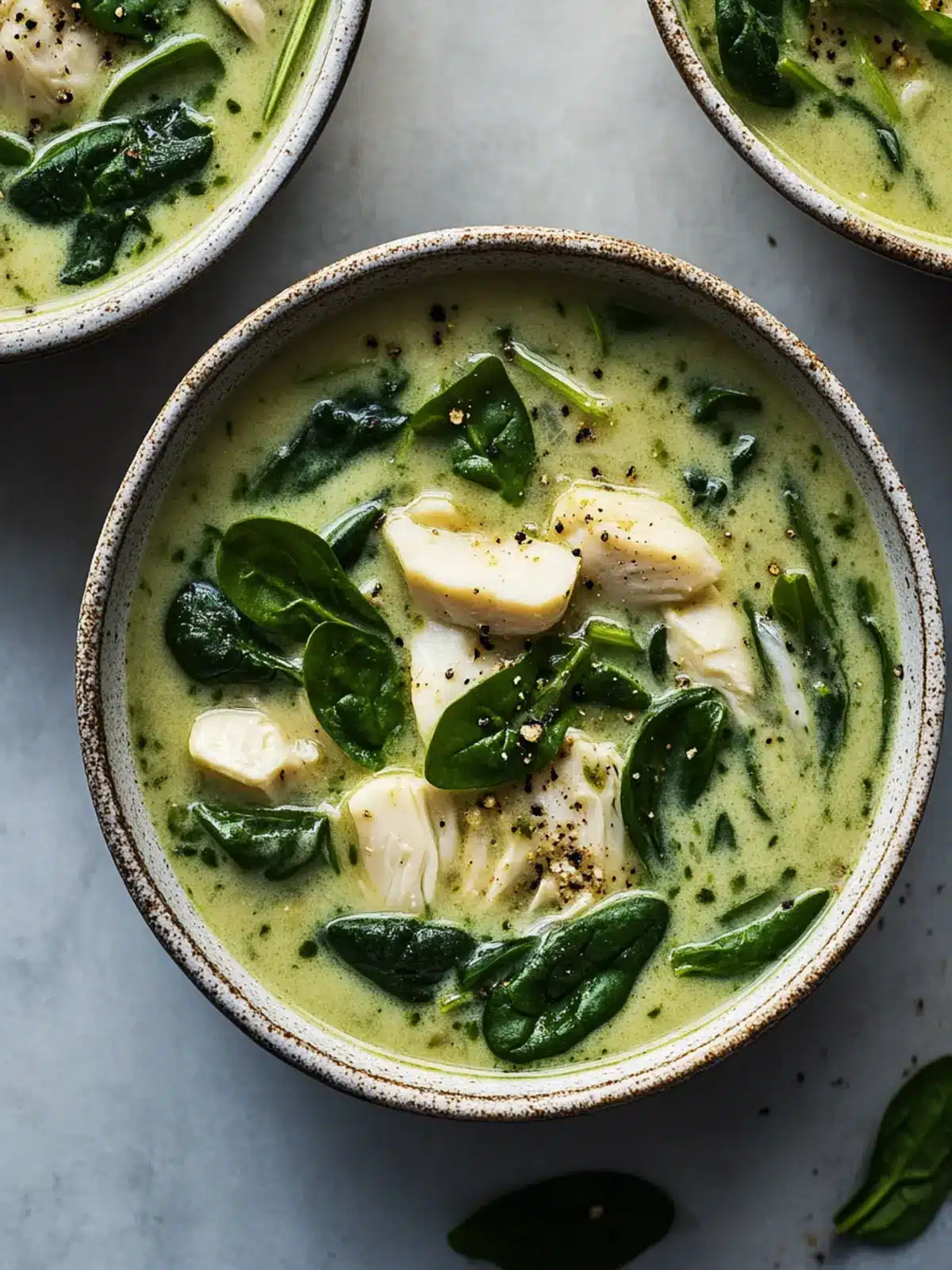 Reiche Spinat Artischocken Weiße Bohnen Suppe für Wohlfühlmomente 3 Spinat Artischocken Weiße Bohnen Suppe