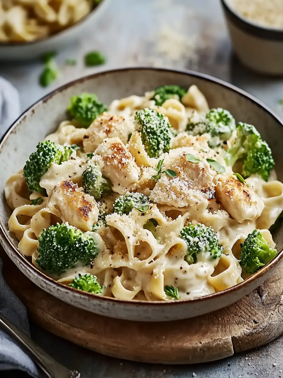 Verwöhnendes Hühnchen Brokkoli Alfredo in 30 Minuten genießen 2 Verwöhnendes Hühnchen Brokkoli Alfredo Fertig in 30 Minuten