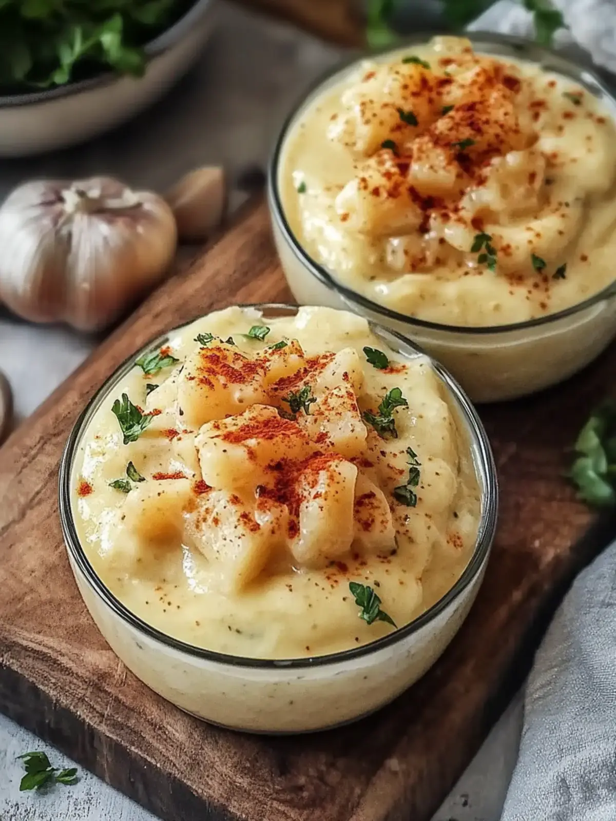 Cremige Knoblauchgarnele über Kartoffelbrei – Dein Wohlfühlessen 3 Cremige Knoblauchgarnele über Kartoffelbrei