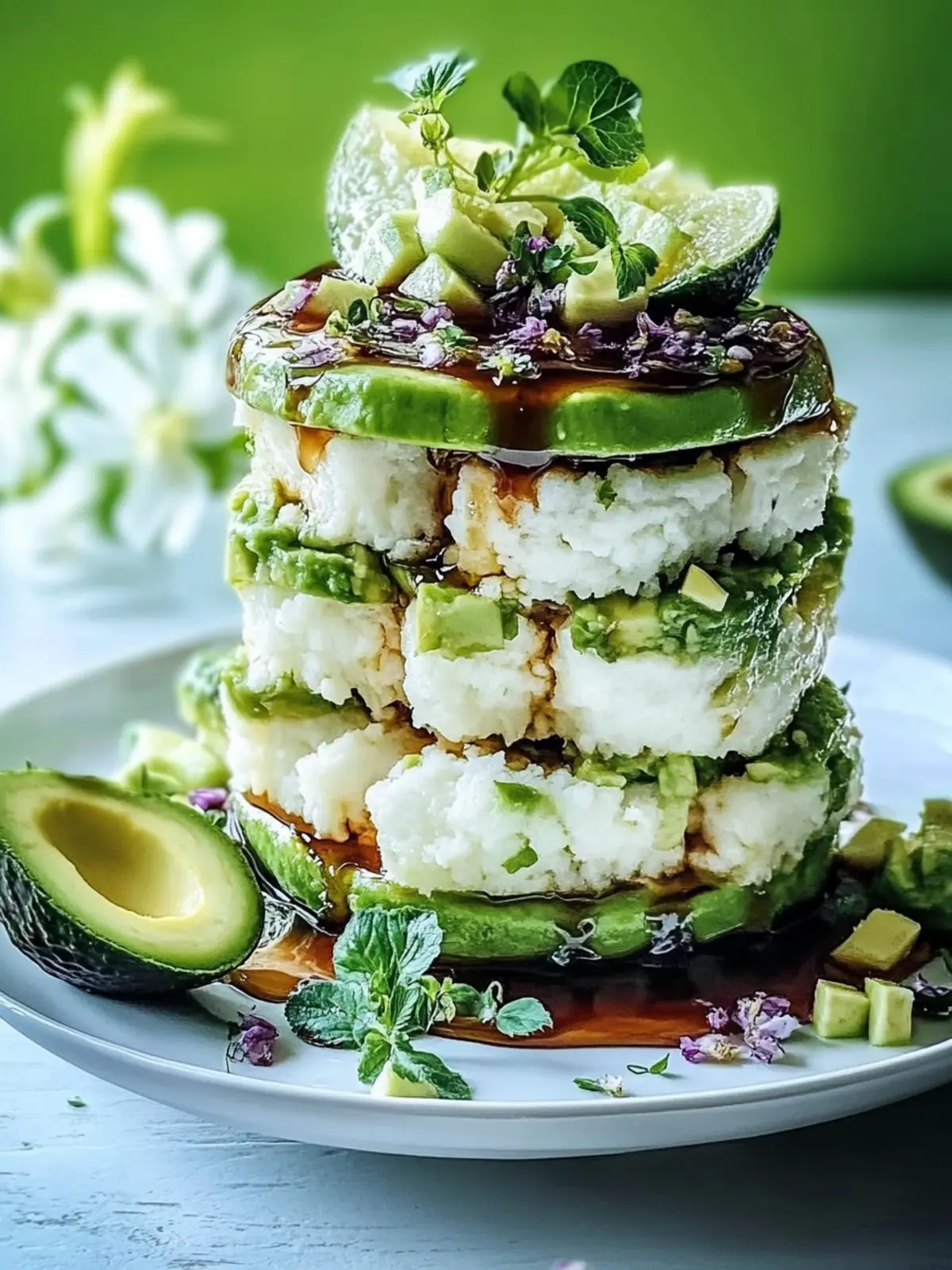 Honig-Limetten-Hühnchen & Avocado-Reis-Stapel für jeden Anlass 3 Honig-Limetten-Hühnchen & Avocado-Reis-Stapel