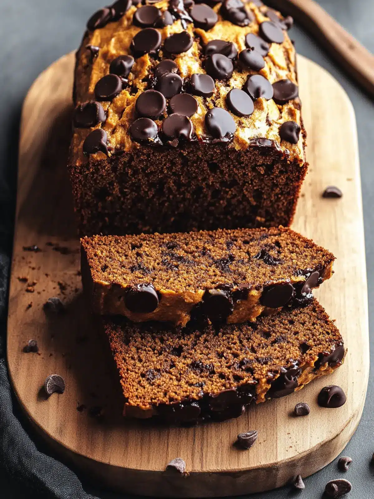 Braune Butter Schokoladenstückchen Kürbisbrot für den Herbstzauber 3 Braune Butter Schokoladenstückchen Kürbisbrot