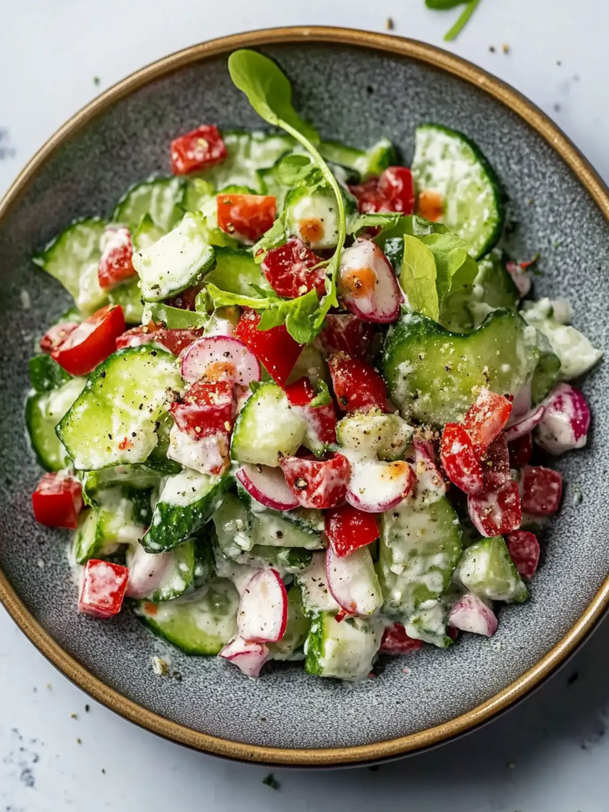 Knackiger Gurkensalat mit Speck: Erfrischend und schnell zubereitet 4 Knackiger Gurkensalat mit Speck