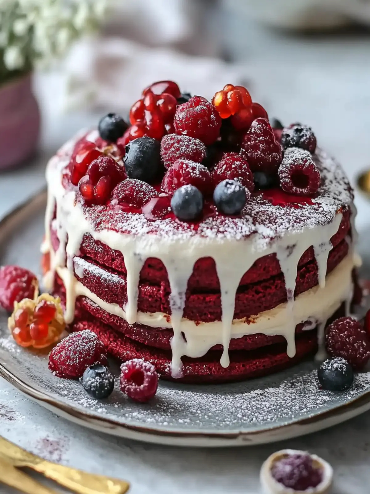 Dekadente rote Samtpfannkuchen – Ein Genuss für jeden Anlass 5 Dekadente rote Samtpfannkuchen