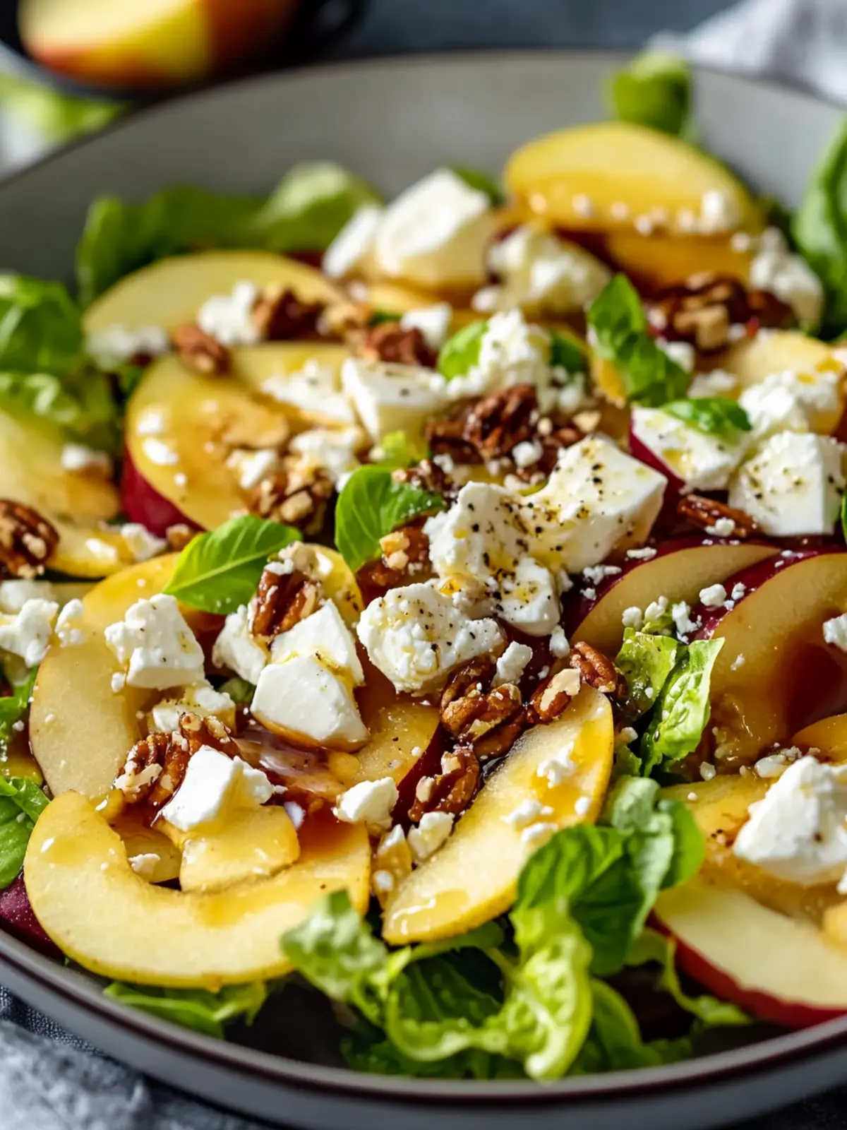 Honigcrisp-Äpfel und Feta-Salat Glück in nur 15 Minuten 4 Honigcrisp-Äpfel und Feta-Salat Glück