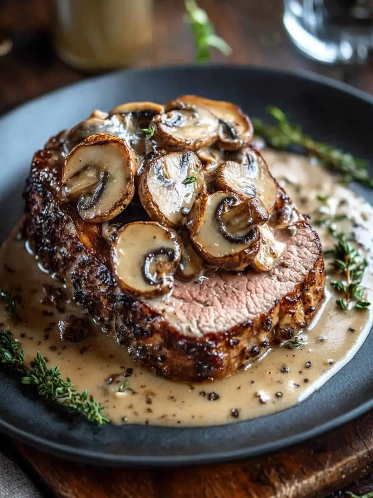 Klassischer Hackbraten mit reichhaltiger Pilzsauce – Der perfekte Seelenwärmer 5 Klassischer Hackbraten mit reichhaltiger Pilzsauce – Komfortnahrung vom Feinsten