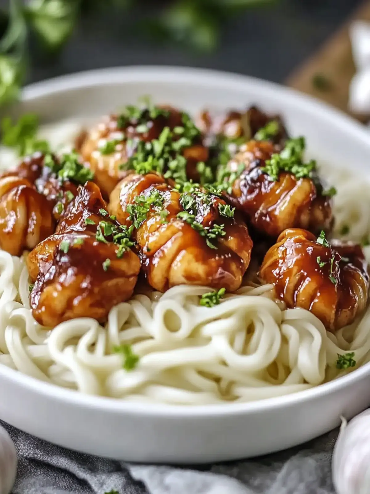 KLEBRIGE KNOBLAUCH-HÜHNCHEN-NUDELN UNWIDERSTEHLICH für Schnelle Abende 3 KLEBRIGE KNOBLAUCH-HÜHNCHEN-NUDELN UNWIDERSTEHLICH