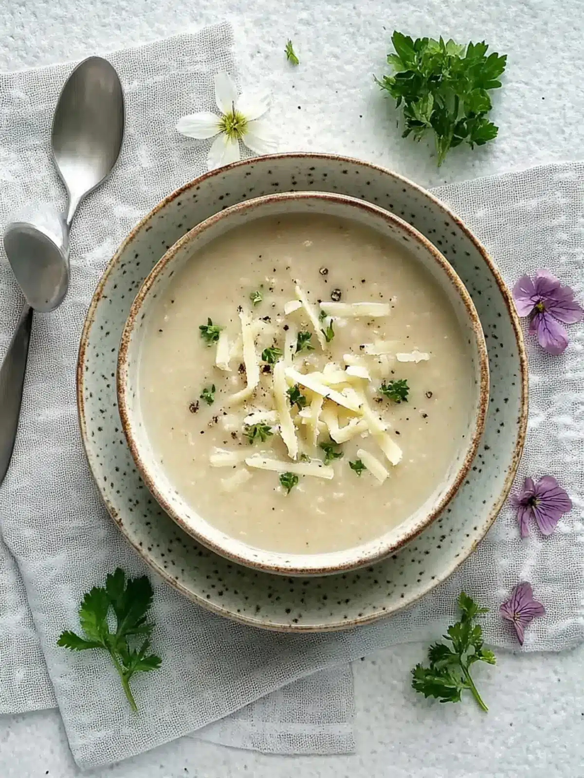 Cremige geröstete Blumenkohlsuppe – Einfach und unwiderstehlich 5 Cremige geröstete Blumenkohlsuppe – Einfach und lecker