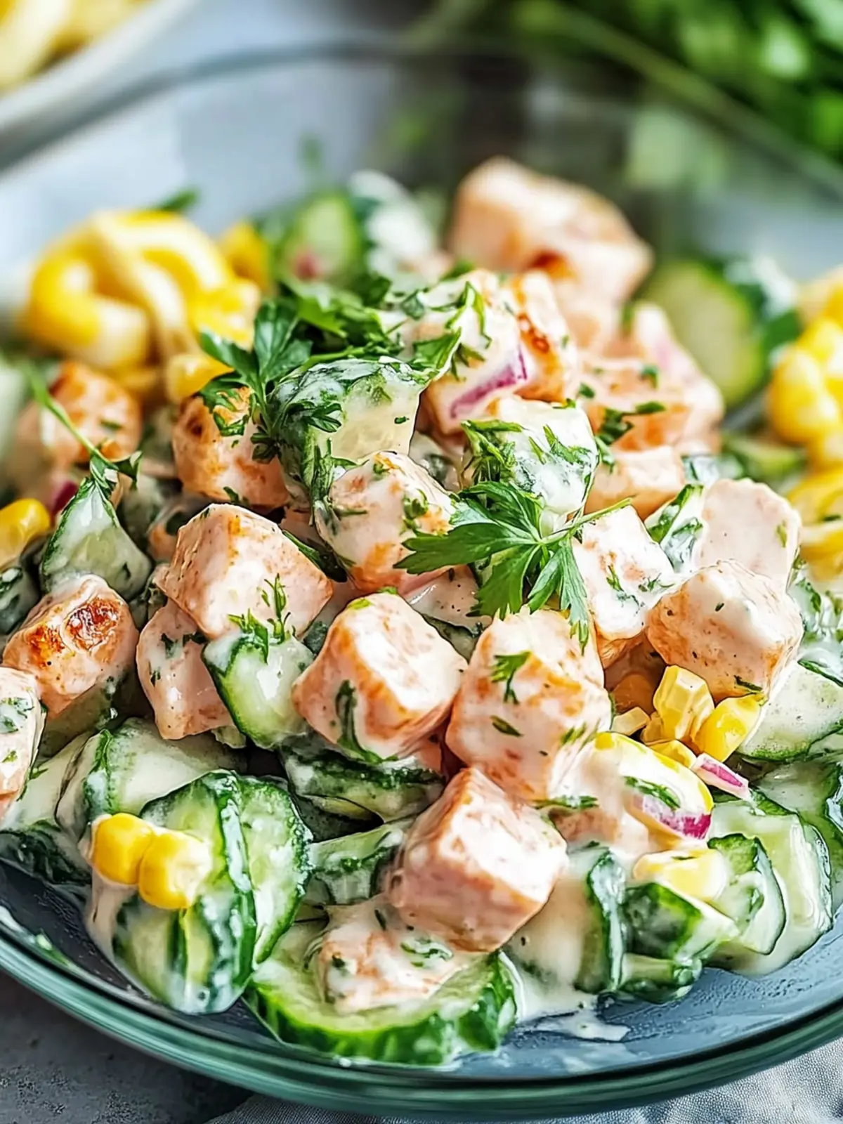 Straßenmais Cremiger Gurken Hähnchensalat für heiße Sommertage 5 Straßenmais Cremige Gurken Hähnchensalat: Ein erstaunliches ultimates Rezept