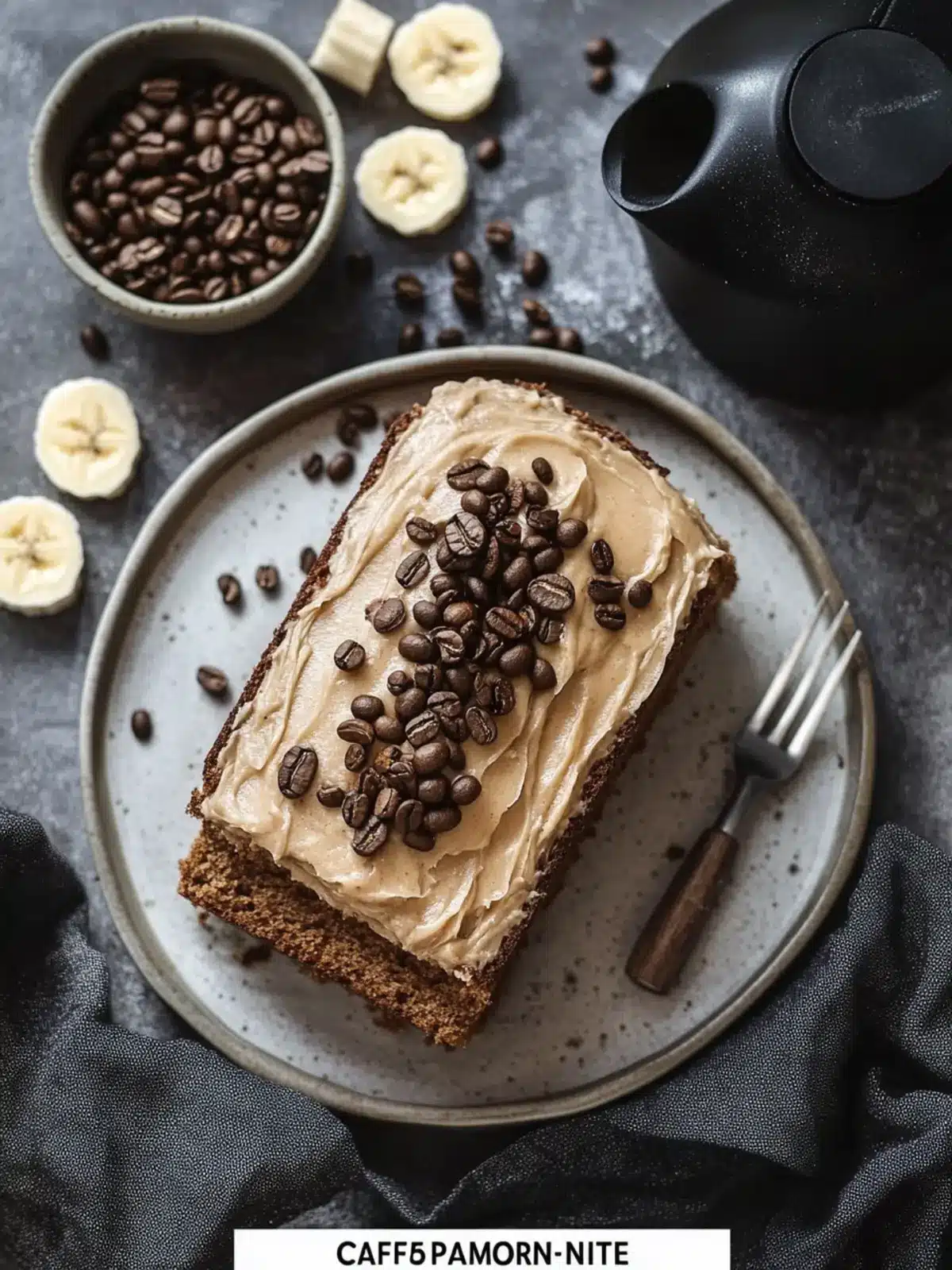 Kaffee Bananenbrot mit Espresso-Glasur