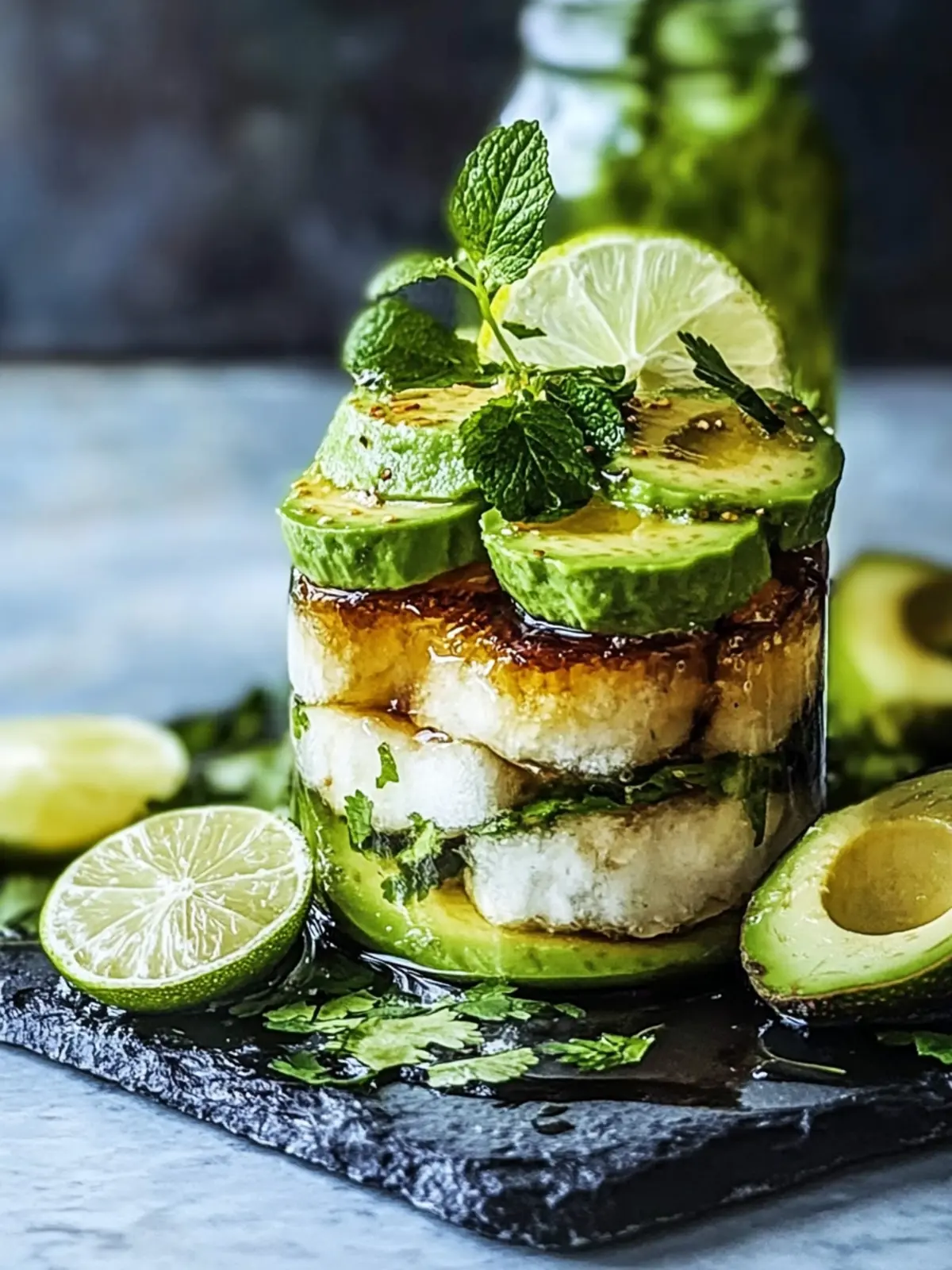 Honig-Limetten-Hühnchen & Avocado-Reis-Stapel für jeden Anlass 5 Honig-Limetten-Hühnchen & Avocado-Reis-Stapel