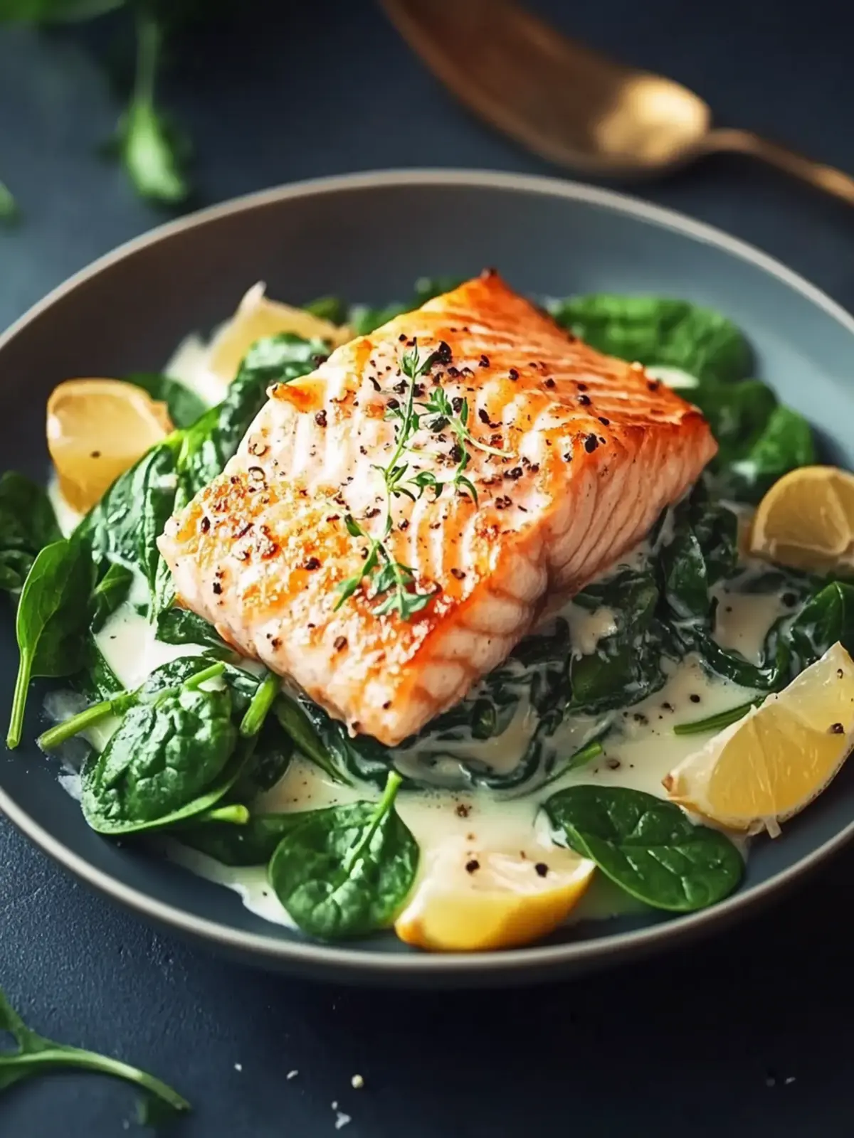 Lachs Sahne Spinat: Schnelles, cremiges Geschmackserlebnis 2 Lachs Sahne Spinat