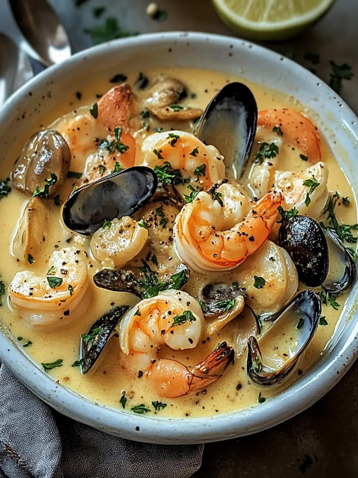 Garnelen und Muscheln in cremiger Knoblauchsoße: Dein Hochgenuss 4 Garnelen und Muscheln in cremiger Knoblauchsoße: Ein unbedingt probieren Genuss