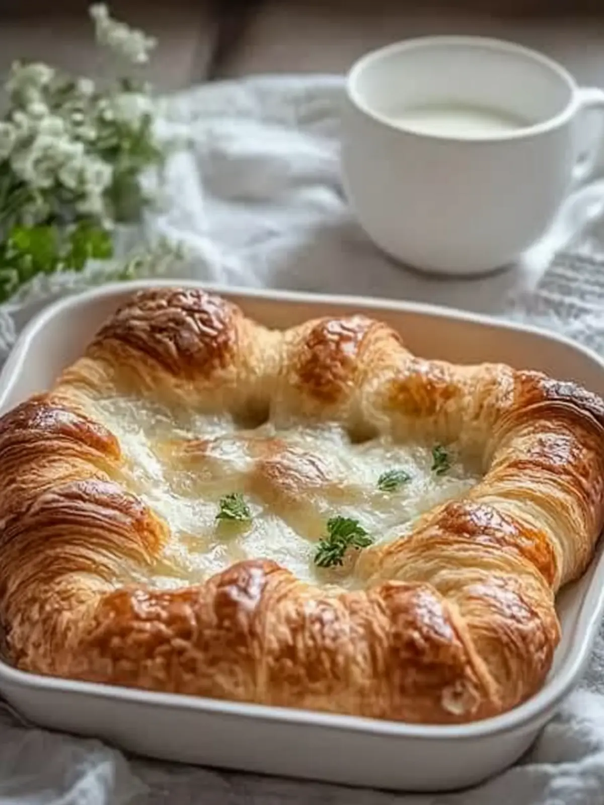 Croissant Frühstücksauflauf