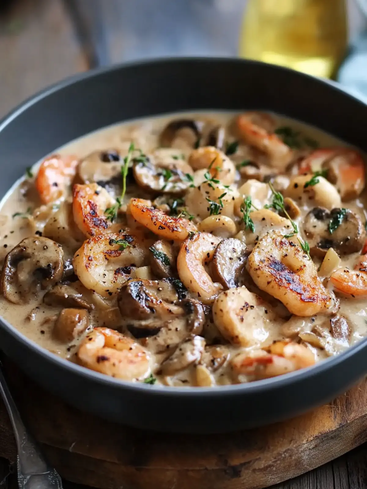 Schwarze Garnelen Stroganoff: Cremiger Genuss für jeden Tag 3 Schwarze Garnelen Stroganoff