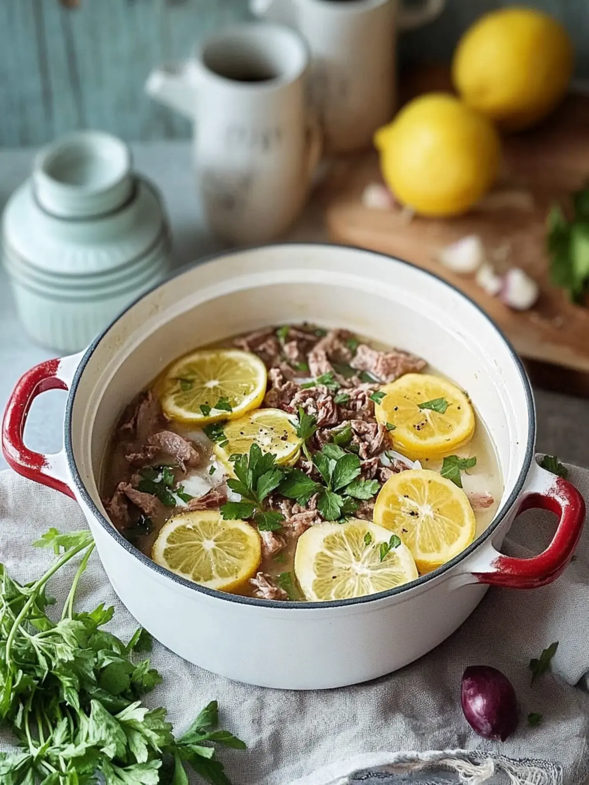 Ein-Topf Langsam Gekochtes Lamm mit Baby-Kartoffeln & Oregano geniessen 2 Ein-Topf Langsam Gekochtes Lamm mit Baby-Kartoffeln und Oregano