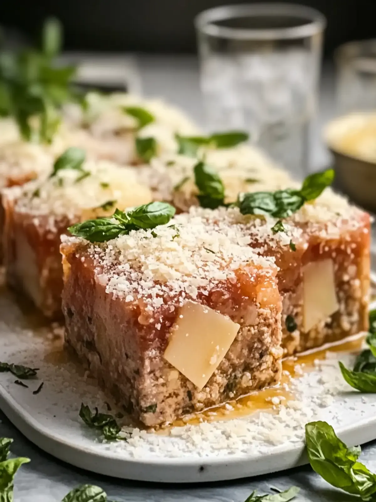 Mundwässriges Knoblauch-Parmesan-Fleischlaib Rezept