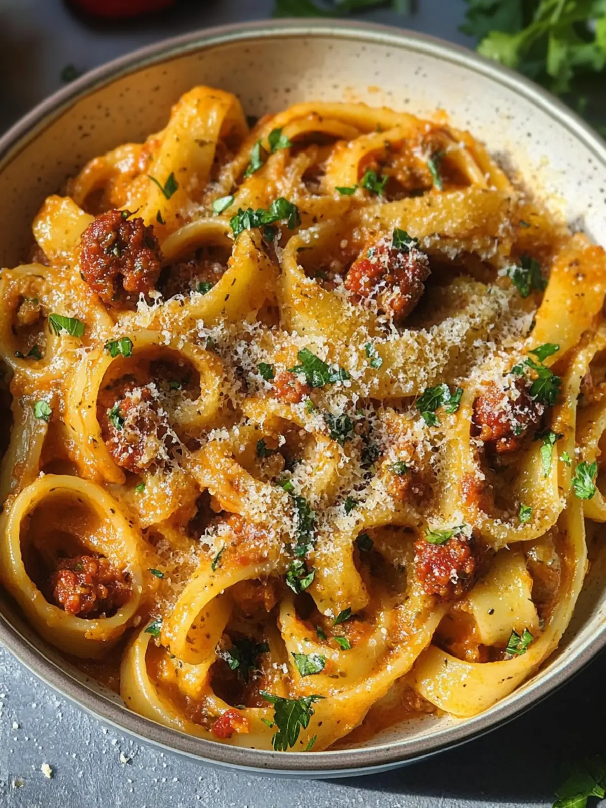 Garnelen und Chorizo Pasta