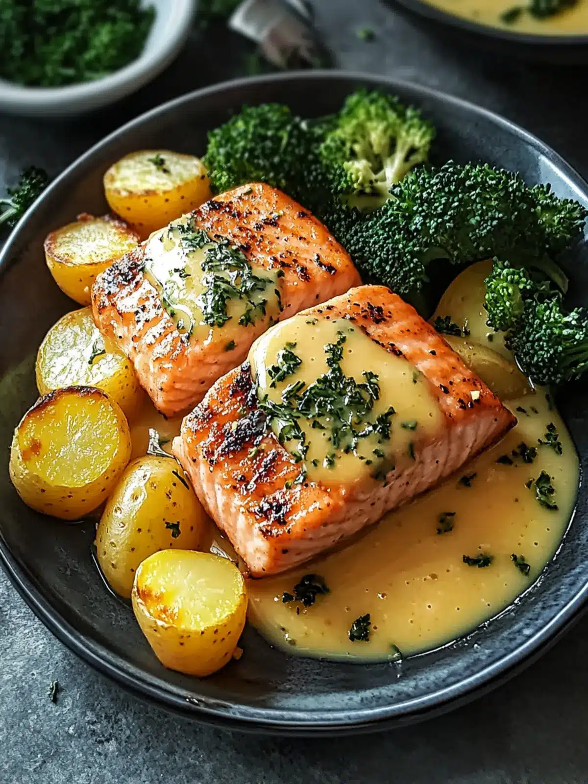 Perfekter Zitronen-Butter-Lachs mit Knusprigen Kartoffeln & Brokkoli 4 Perfekter Zitronen-Butter-Lachs: Knusprige Kartoffeln & Brokkoli