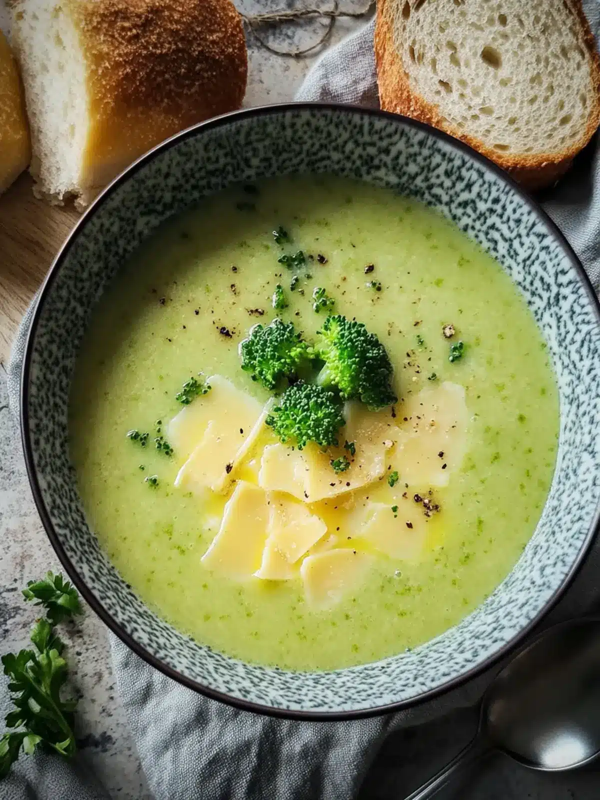 Cremige Brokkolisuppe mit Käse – Ein wärmendes Komfortessen 4 Brokkolisuppe mit Käse