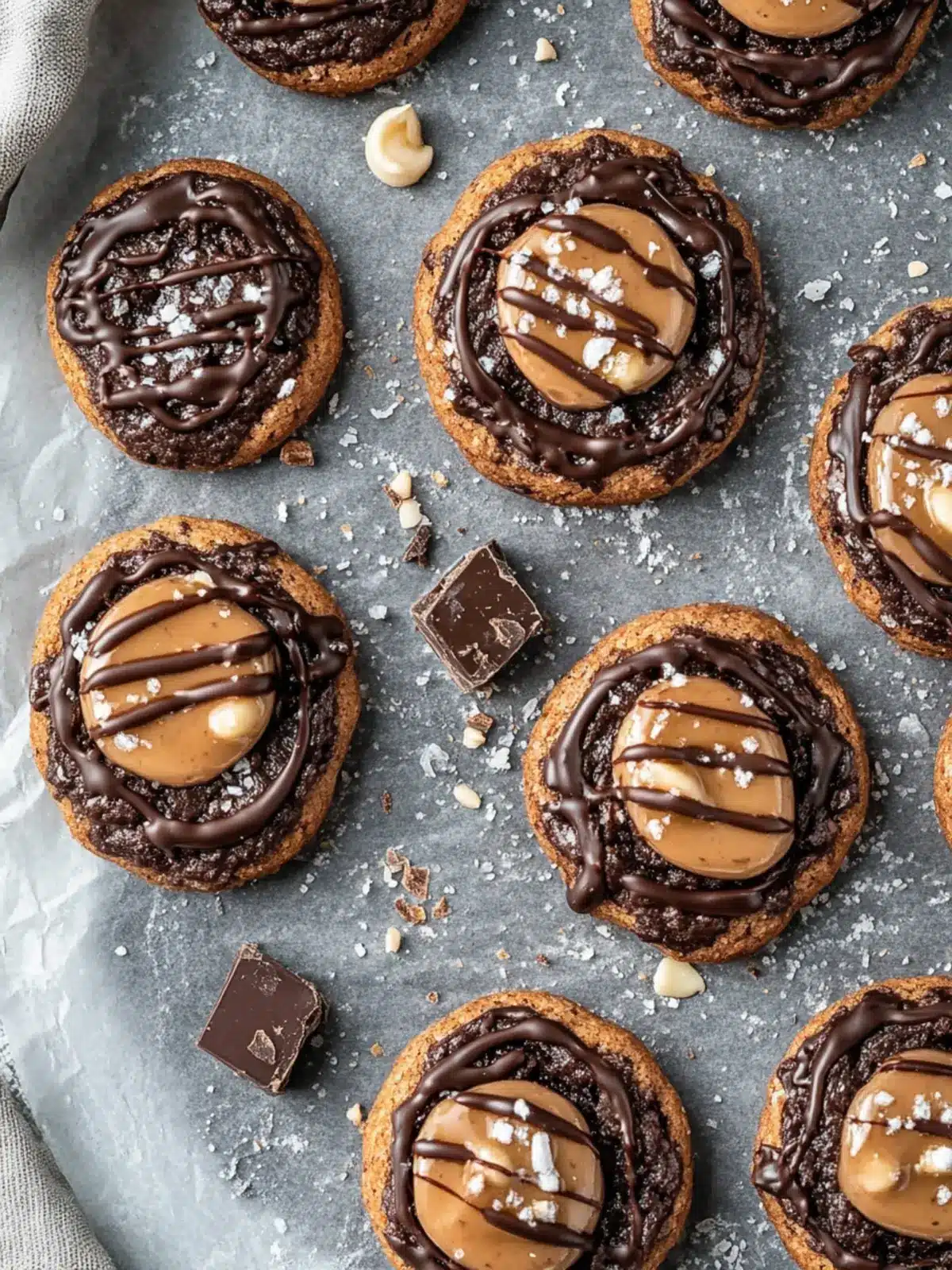 Doppelt Schokoladen-Salz-Karamell-Kekse – Genuss pur für Zuhause 4 Doppelt Schokoladen-Salz-Karamell-Kekse