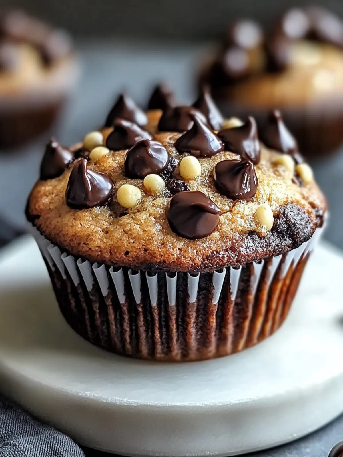 Schokoladenstückchen-Muffins: Fluffig, schnell und lecker! 2 Schokoladenstückchen-Muffins