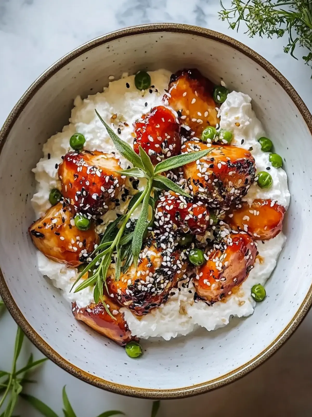 Klebrige Hähnchen-Reis-Schalen: Gesund, schnell und lecker! 3 Klebrige Hähnchen-Reis-Schalen