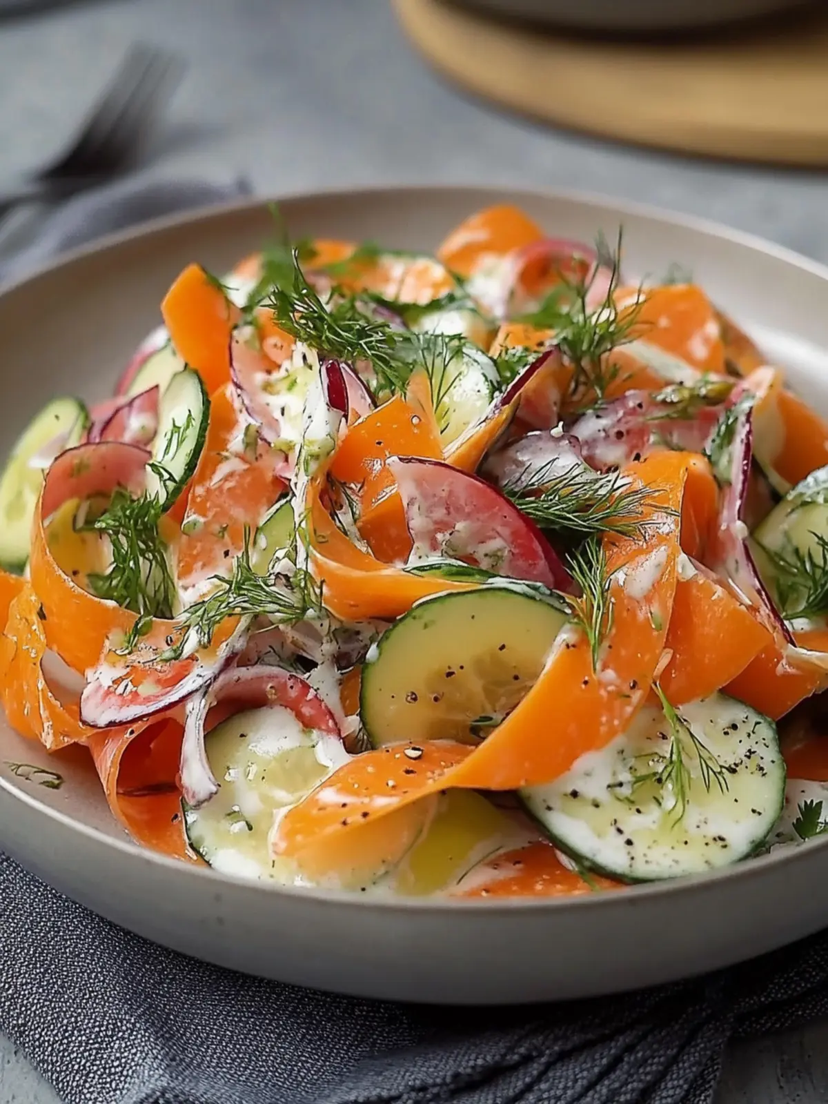Karotten Gurken Band Salat: Ein Erfrischendes & Gesundes Rezept
