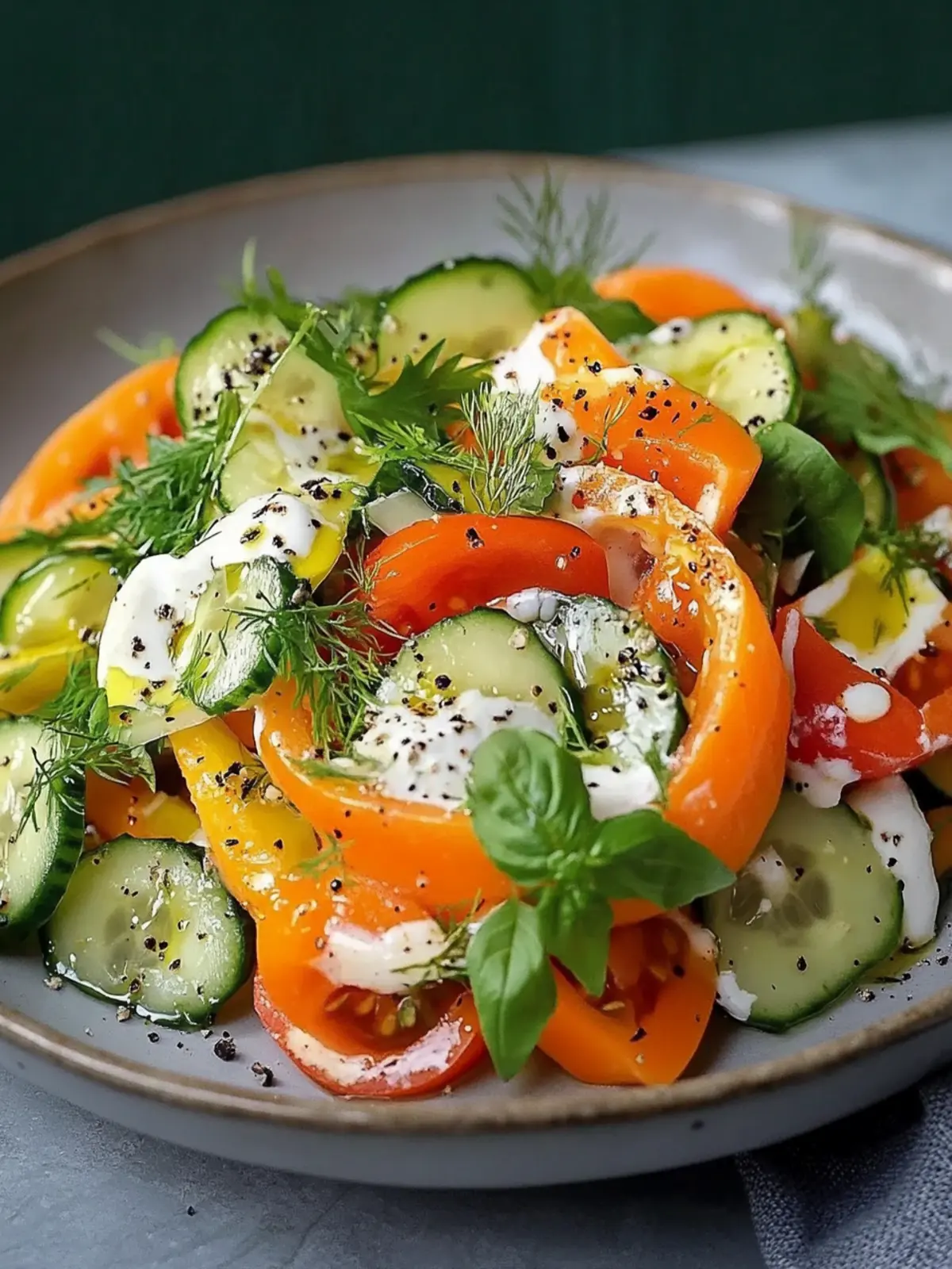 Karotten Gurken Band Salat: Frisch, Gesund und Schnell Genießen 3 Karotten Gurken Band Salat: Ein Erfrischendes & Gesundes Rezept