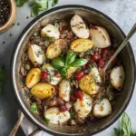 Ein-Topf Langsam Gekochtes Lamm mit Babykartoffeln & Oregano für die Familie 44 Ein-Topf Langsam Gekochtes Lamm mit Babykartoffeln & Oregano