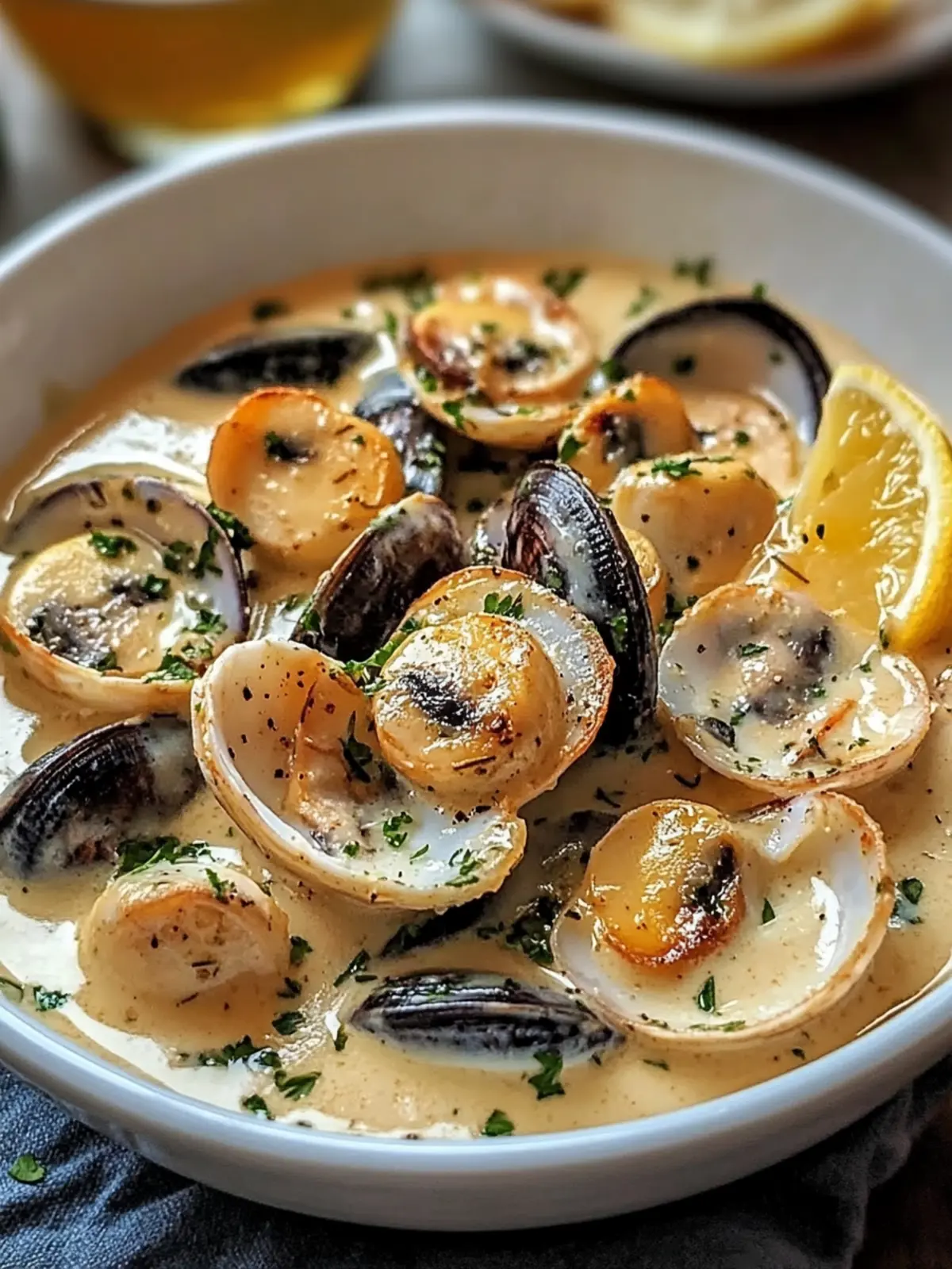 Garnelen und Muscheln in cremiger Knoblauchsoße: Dein Hochgenuss 2 Garnelen und Muscheln in cremiger Knoblauchsoße: Ein unbedingt probieren Genuss