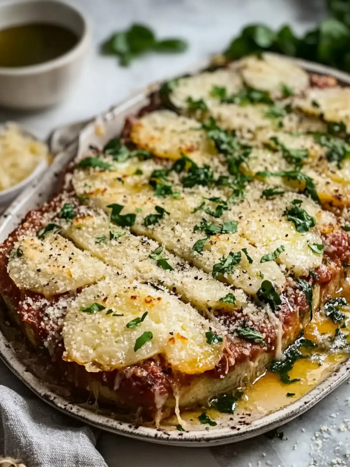 Mundwässriges Knoblauch-Parmesan-Fleischlaib Rezept für jeden Tag 4 Mundwässriges Knoblauch-Parmesan-Fleischlaib Rezept