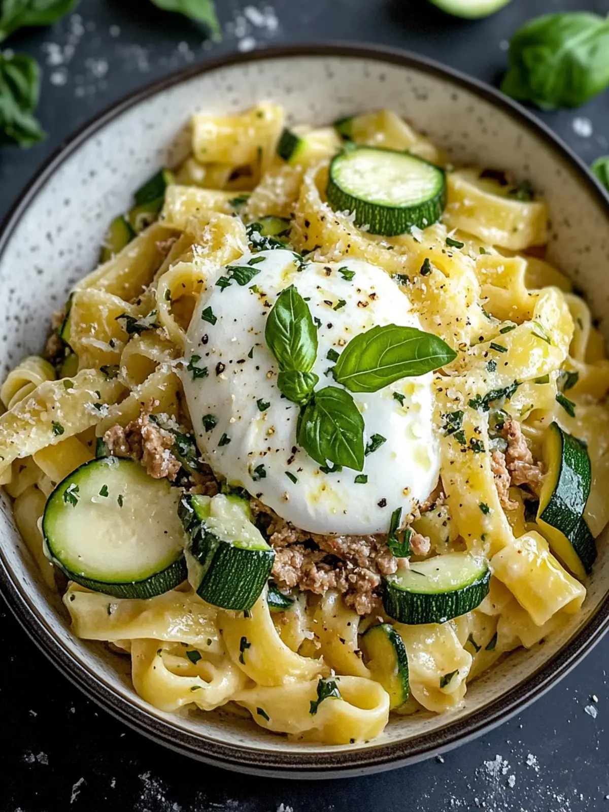 Hackfleischpasta mit Zucchini & Joghurt – Blitzschnell & Cremig 3 Hackfleischpasta mit Zucchini & Joghurt