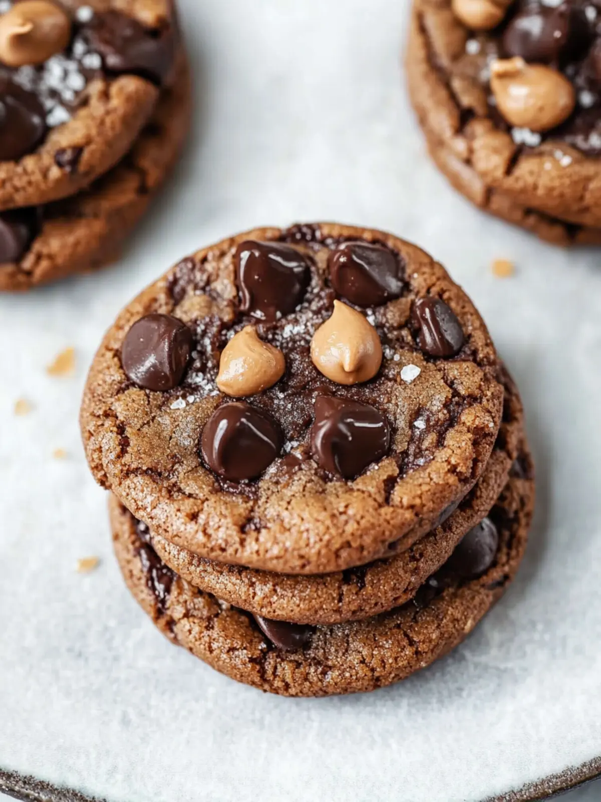 Doppelt Schokoladen-Salz-Karamell-Kekse – Genuss pur für Zuhause 3 Doppelt Schokoladen-Salz-Karamell-Kekse