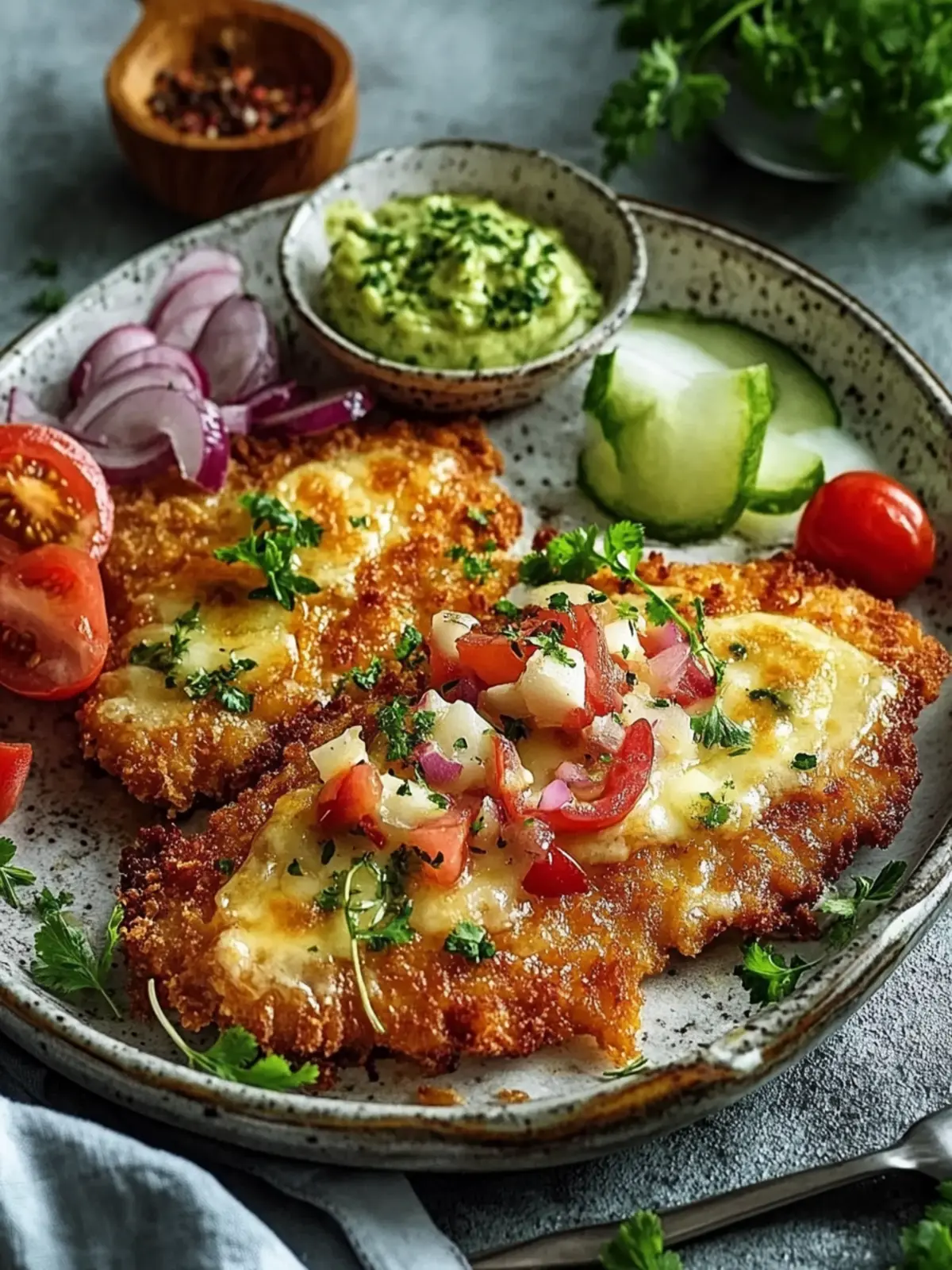 Knuspriges gebackenes Hühnchen-Schnitzel für Familienfreuden 3 Knuspriges gebackenes Hühnchen-Schnitzel