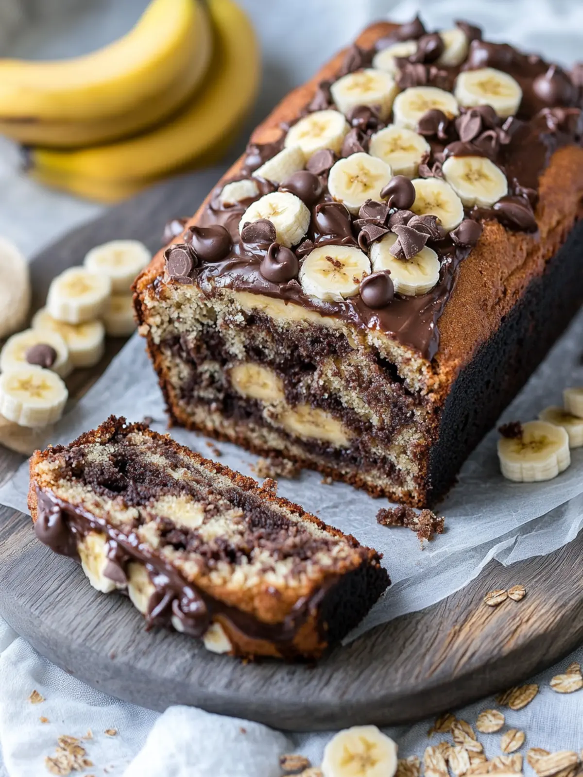Schokoladenstückchen Zimtwirbel Bananenbrot für unwiderstehlichen Genuss 5 Schokoladenstückchen Zimtwirbel Bananenbrot