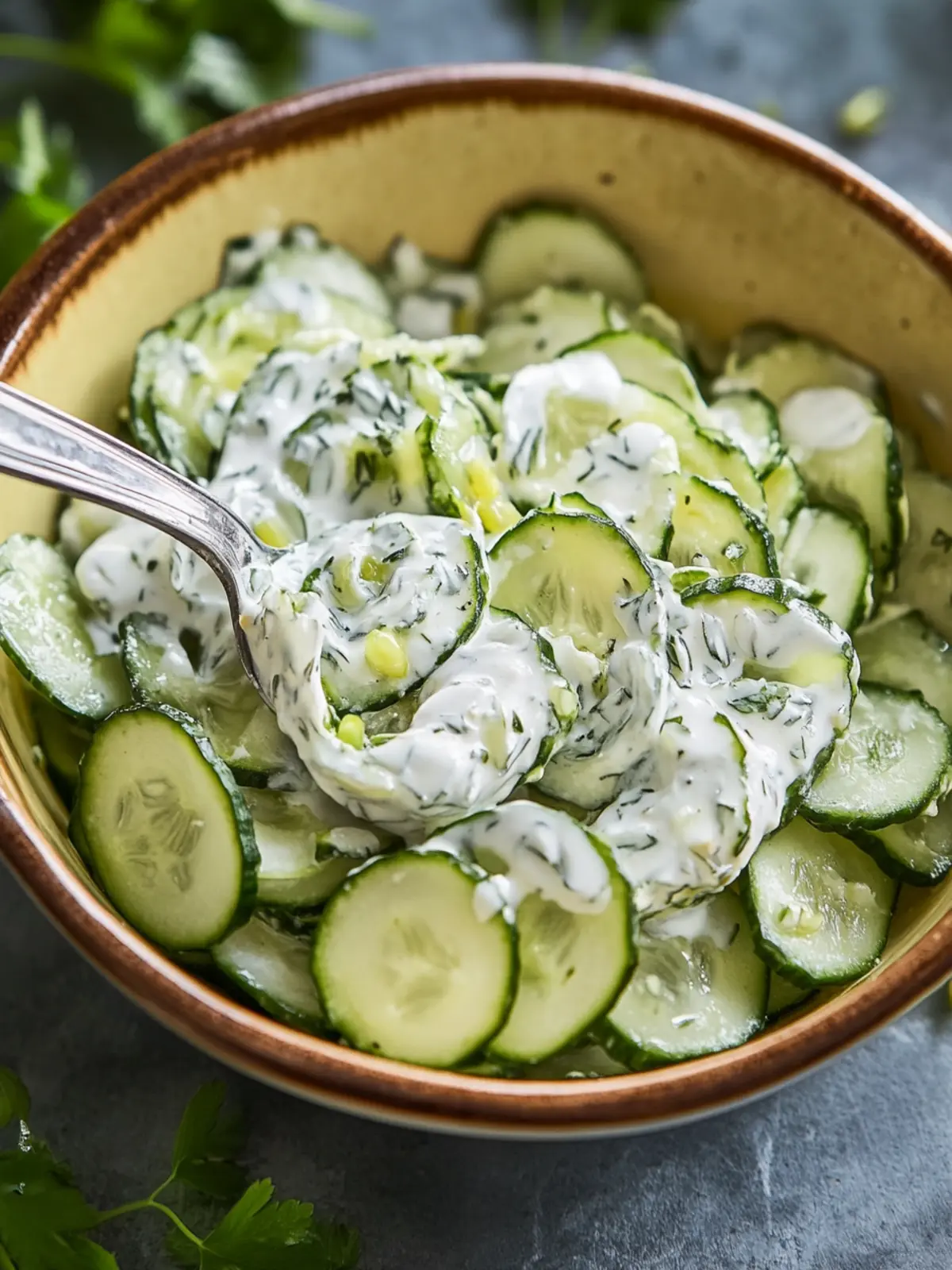 Beste hausgemachte cremige Gurkensalat für erfrischende Momente 2 Beste hausgemachte cremige Gurkensalat