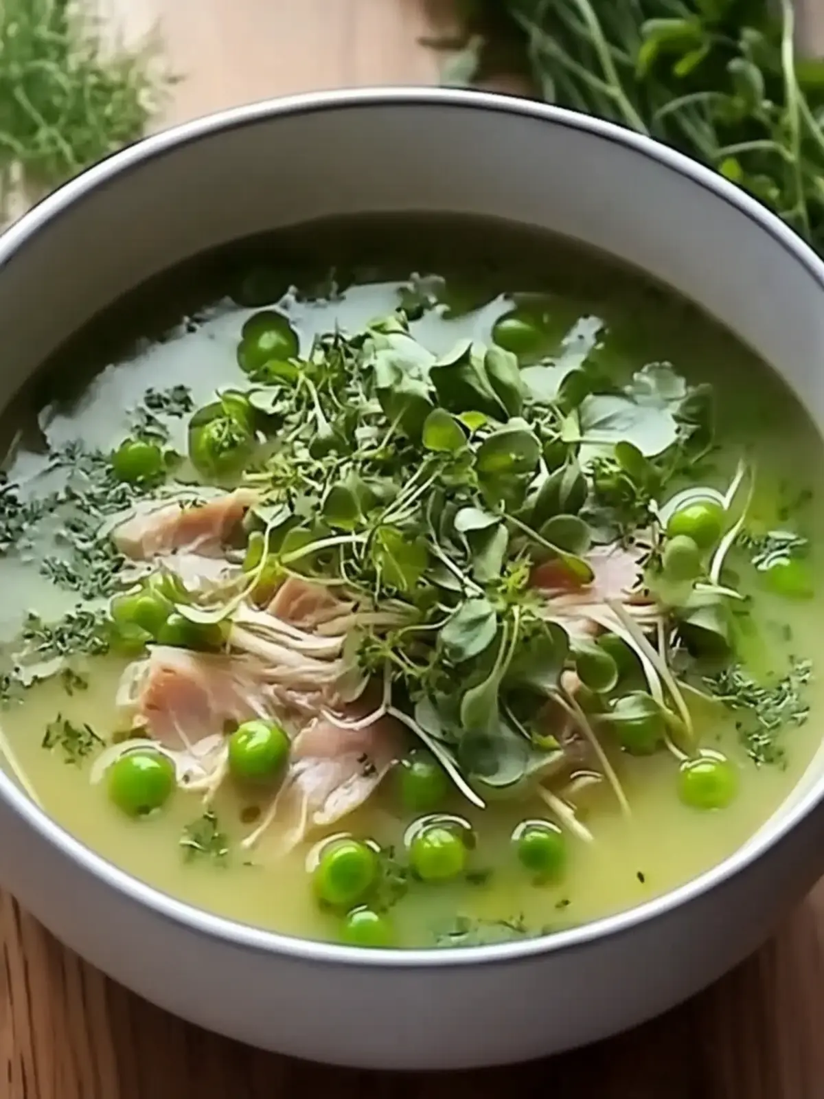 Herzhafte Frühlings-Hühnchensuppe für einen gemütlichen Abend 2 Herzhafte Frühlings-Hühnchensuppe zur Aufhellung Ihres Abendessens Tisch