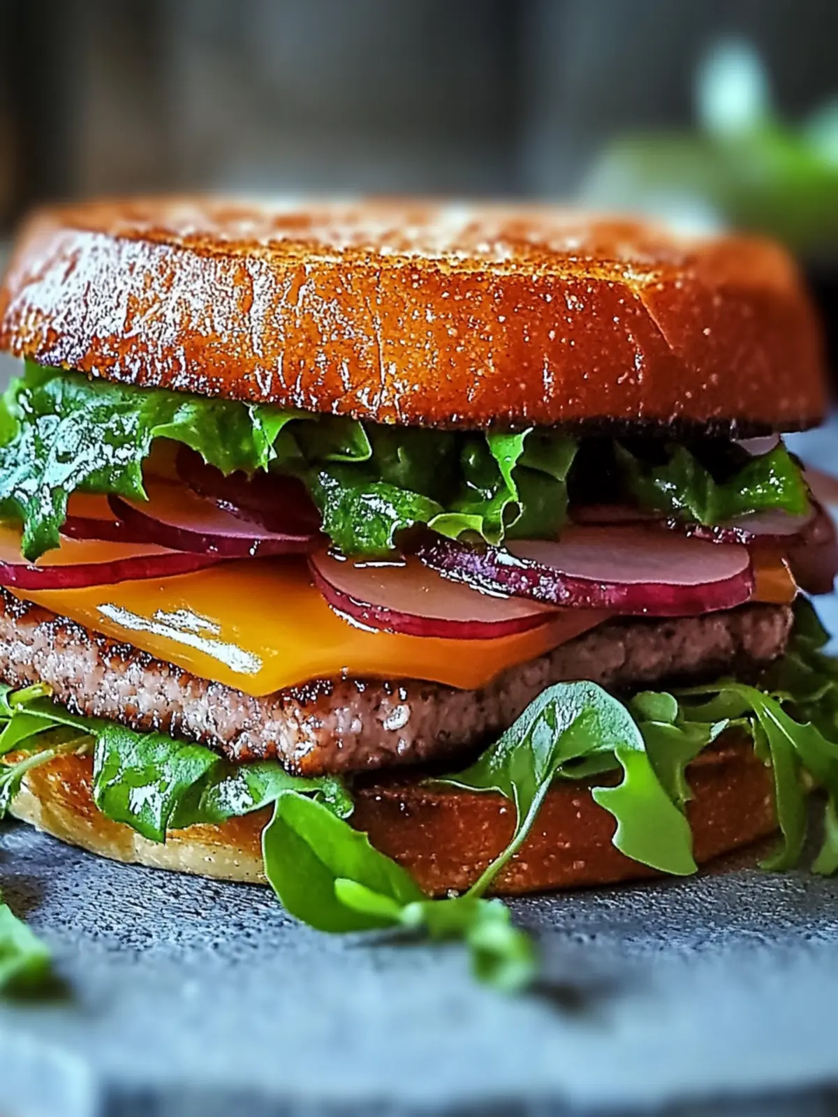Herzhafter Hackbraten-Sandwich mit süß-saurer Glasur Freude genießen 2 Herzhafter Hackbraten-Sandwich mit süß-saurer Glasur Freude