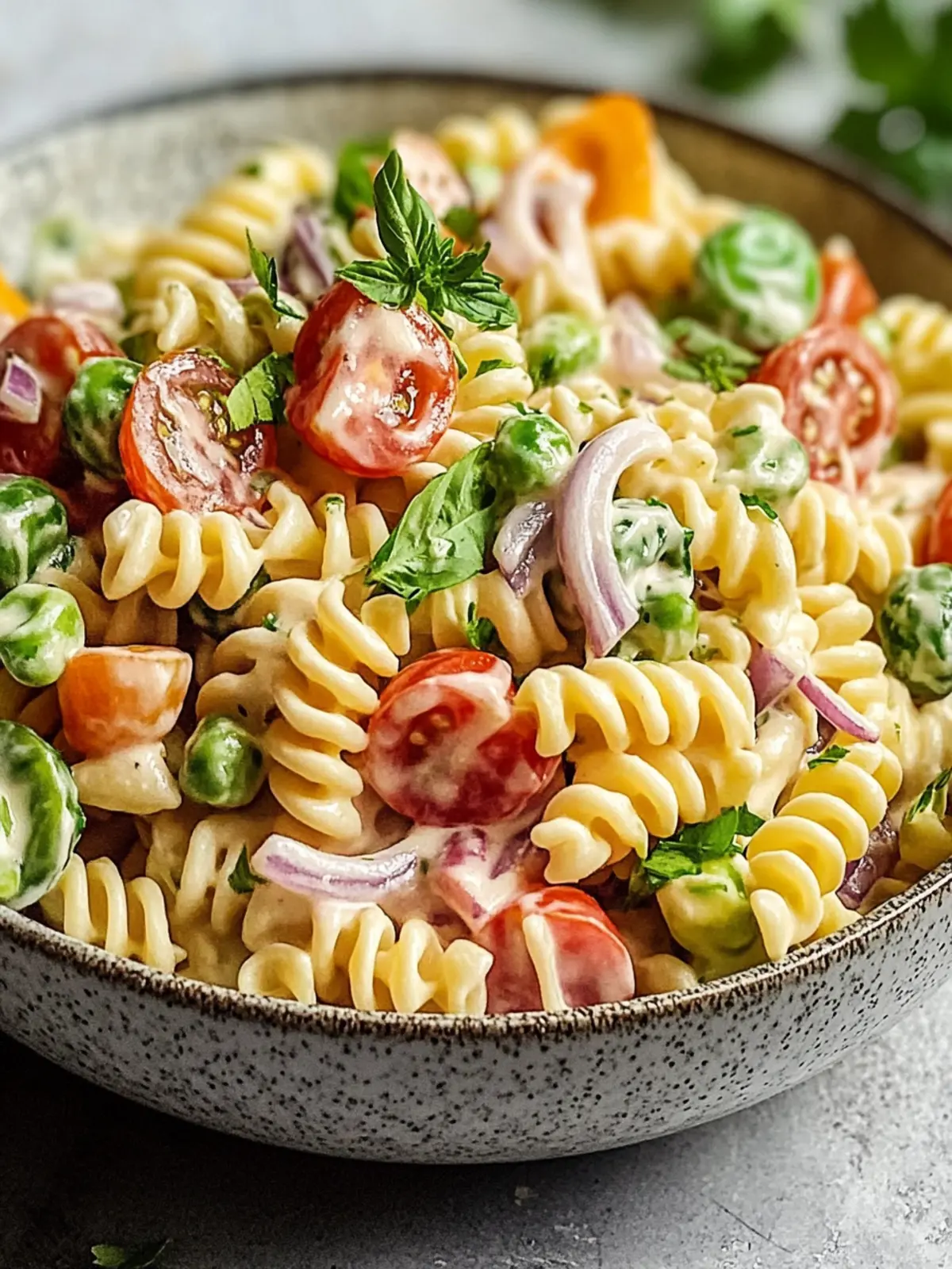 Cremiger Nudelsalat: Perfekt für jeden Anlass und frisch genießen 3 Cremiger Nudelsalat