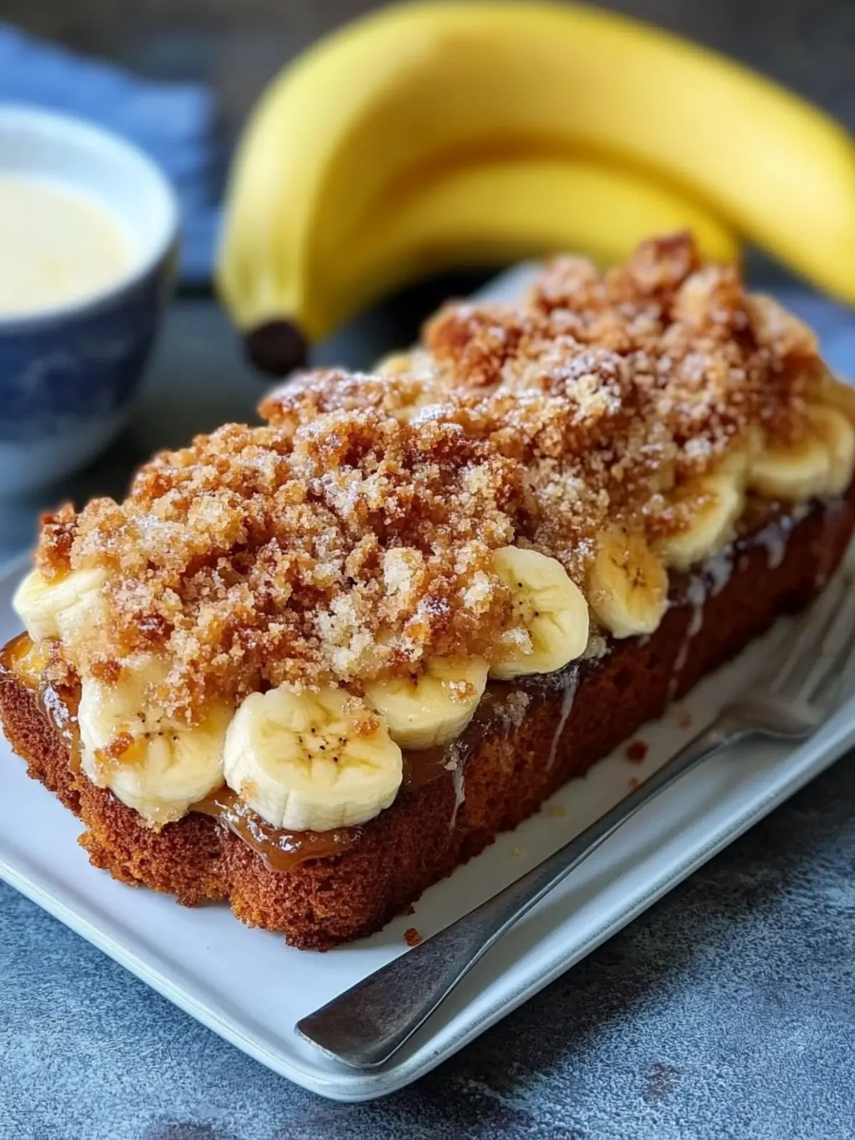 Einfaches Ein-Schüssel-Bananenbrot-Rezept mit knusprigem Streuselzauber 4 Einfaches Ein-Schüssel-Bananenbrot-Rezept mit knusprigem Streuseltopping für perfekte hausgemachte Leckereien