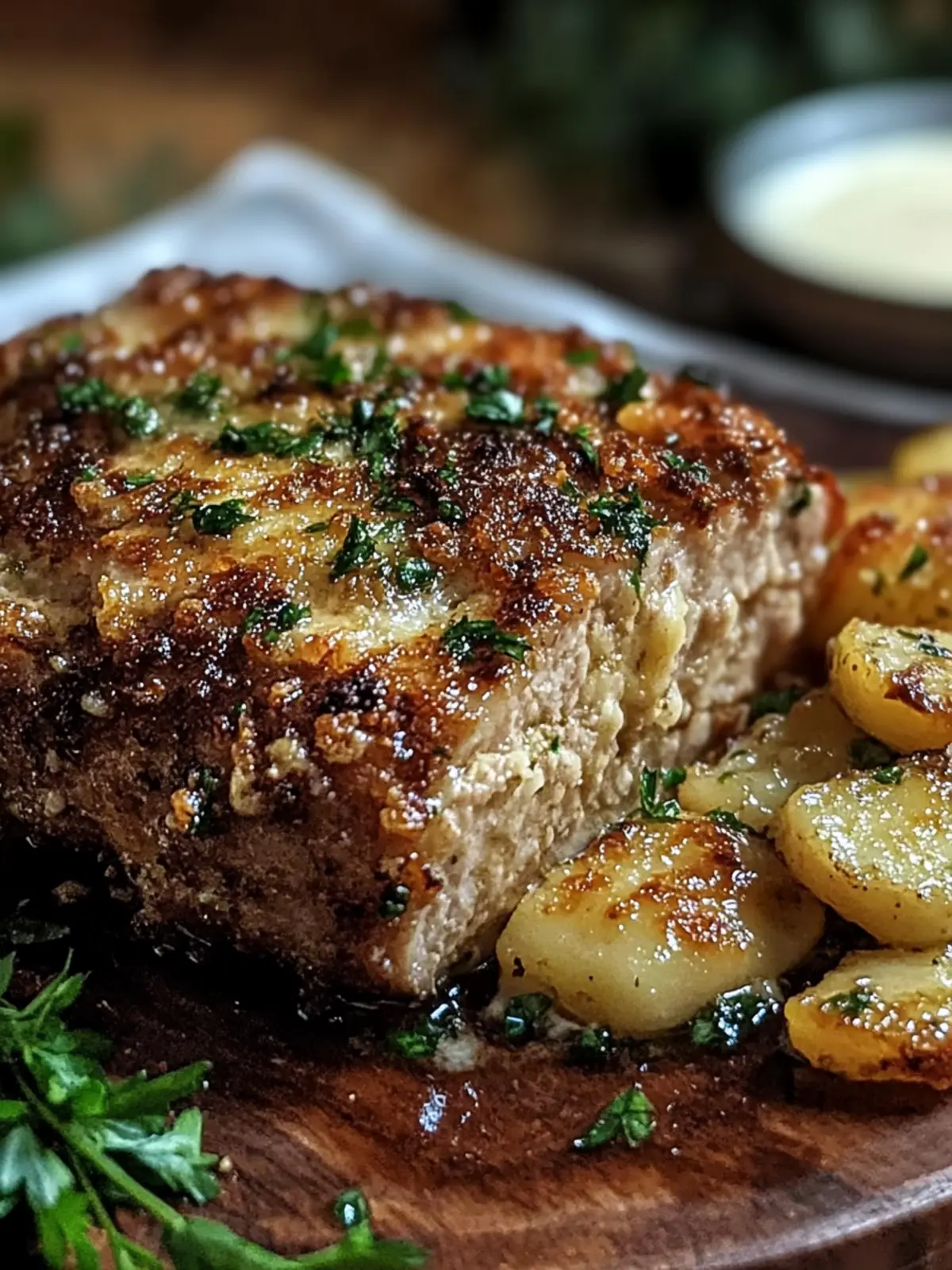 Mundwassernder Knoblauch Parmesan Hackbraten für jeden Abend 2 Mundwassernder Knoblauch Parmesan Hackbraten