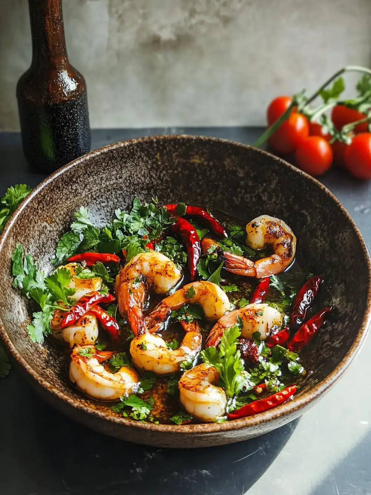 Schnell gebratene Shrimps in Knoblauchöl mit Chili für Genussmomente 4 Schnell gebratene Shrimps in Knoblauchöl mit Chili