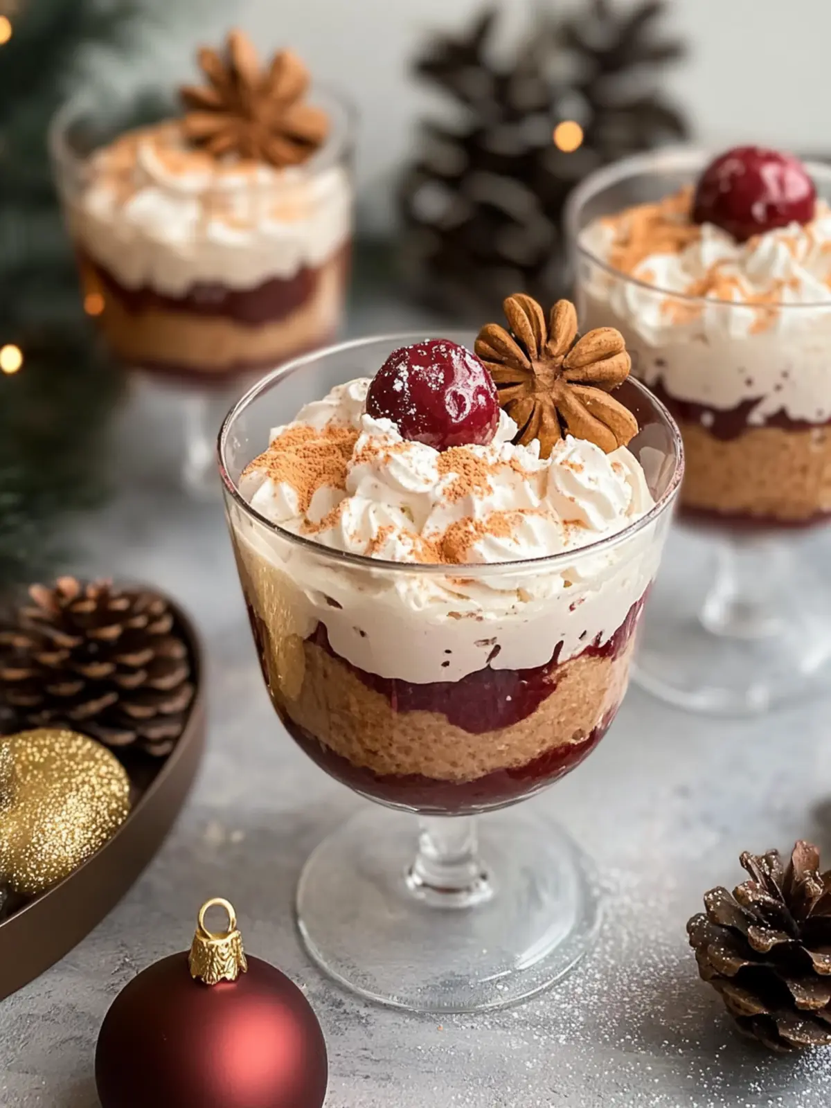 Lebkuchen-Kirsch-Dessert im Glas: Festlicher Hochgenuss für Zuhause 3 Lebkuchen-Kirsch-Dessert im Glas