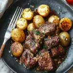 Knoblauch Steak Bissen und Kartoffeln Rezept – Einfache Genüsse 42 Knoblauch Steak Bissen und Kartoffeln Rezept