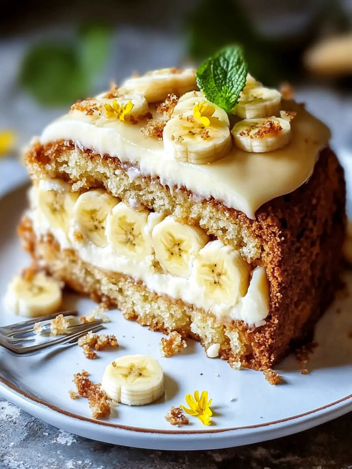Bananenbrotkuchen mit Frischkäseglasur für besonderen Genuss 2 Bananenbrotkuchen mit Frischkäseglasur