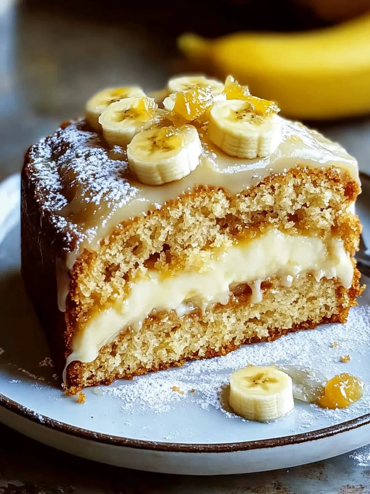 Bananenbrotkuchen mit Frischkäseglasur für besonderen Genuss 5 Bananenbrotkuchen mit Frischkäseglasur